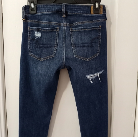 American Eagle Ripped Jeggings Women's Size 6 Short - Picture 5 of 13